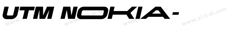 UTM Nokia字体转换